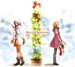 christmas multiple_girls original tsukiishi yuri 