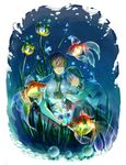  2boys free! goldfish male_focus multiple_boys nanase_haruka_(free!) tachibana_makoto underwater 