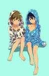  2boys bottomless male_focus multiple_boys nanase_haruka_(free!) pajamas ree! tachibana_makoto younger 