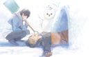  2boys free! male_focus multiple_boys nanase_haruka_(free!) snowman tachibana_makoto zukki_(suzukio) 