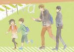  1girl 3boys free! male_focus multiple_boys nanase_haruka_(free!) siblings tachibana_makoto tachibana_ran tachibana_ran_(free!) tachibana_ren tachibana_ren_(free!) twins zukki_(suzukio) 