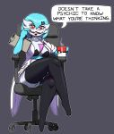  beverage breasts chair clothing coffee dr._voir eyewear female gardevoir glasses humanoid lab_coat leggings legwear looking_at_viewer nintendo oofrowdy pok&eacute;mon pok&eacute;mon_(species) video_games 