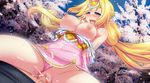  areolae bare_shoulders blonde_hair blue_eyes blush bouncing_breasts breasts breasts_outside censored clothed_sex cum cum_in_pussy dmm dress elf floating_hair girl_on_top highres large_breasts legs long_hair looking_down lying mosaic_censoring motion_blur nipples open_clothes open_mouth original outdoors panties panties_aside penis pointy_ears pussy sex sitting sitting_on_person sky solo_focus straddling sweat thighs trees underwear vaginal 
