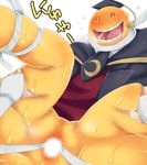  anal ansatsu_kyoushitsu anus ass blush gaping interspecies koro-sensei male_focus multiple_boys restrained spreading student sweat teacher yaoi 