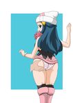  ass ass_grab from_behind hand_on_ass hikari_(pokemon) koutarosu pokemon squeeze upskirt 