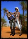  breasts covering_breasts crossover dark_skin dead_or_alive ebony lisa_hamilton multiple_girls resident_evil sheva_alomar 