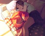  animal couch cropped fox morifumi original seifuku sleeping socks waifu2x 