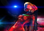  backlighting bodysuit boyaking breasts helmet light_rays neon_genesis_evangelion plugsuit sketch skin_tight small_breasts solo souryuu_asuka_langley upper_body 