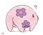  ? anus butt female feral lightsource munna nintendo pok&eacute;mon pussy red_eyes simple_background solo video_games white_background 