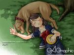  dog frisbee gagraphic sleeping solo wallpaper yumeuta 