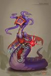  anika_schr&ouml;der armor cloak clothing dungeons_2 eyeless female gorgon helmet magic naga naga_medusa(dungeons_2) official_art reptile scalie skull snake snake_hair video_games 