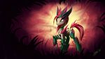  2016 equine fangs female feral hi_res horse ivy league_of_legends mammal my_little_pony pony slit_pupils solo thorns video_games vines zigword zyra_(lol) 