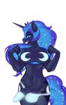  2016 alpha_channel anthro anthrofied balls bedroom_eyes big_breasts blue_eyes blue_hair breasts cutie_mark dickgirl equine friendship_is_magic hair half-closed_eyes half-erect hi_res horn intersex kronilix long_hair looking_at_viewer mammal my_little_pony navel nightmare_moon_(mlp) penis presenting presenting_breasts seductive simple_background smile solo standing teeth transparent_background unicorn 