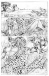  anthro blotch canine cheetah comic feline fur jackal kissing knot mammal masturbation nude penis 