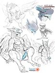  acnologia anthro biceps big_muscles dragon erection fairy_tail furikake male markings muscular muscular_male open_mouth patreon pecs penis reptile scales scalie solo teeth tongue western_dragon wings 