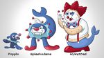  clown drawfee fak&eacute;mon nintendo pok&eacute;mon popplio video_games 