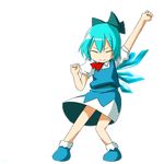  animated animated_gif artist_request blue_hair bow cirno dancing dress touhou 