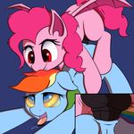  2016 alpha_channel anal anal_penetration animal_genitalia animal_penis anus balls bat_pony blue_fur dickgirl duo equine equine_penis erection fangs female feral friendship_is_magic fur hair hybrid intersex mammal multicolored_hair my_little_pony neighday pegasus penetration penis pink_fur pink_hair pinkie_pie_(mlp) pussy rainbow_dash_(mlp) rainbow_hair red_eyes simple_background tongue tongue_out transparent_background wings 