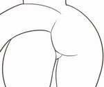  animated anthro backsack balls butt kleinvoimond male mammal simple_background white_background 