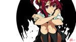  crying kiznaiver looking_at_viewer parted_lips pink_eyes red_hair ruilui signature sitting solo takashiro_chidori tears wings 