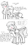  &lt;3 ... 2016 blush comic cutie_mark dialogue duo english_text equine fan_character female feral hair hi_res jade_shine male mammal monochrome my_little_pony pegasus simple_background suggestive text whatsapokemon white_background wings 