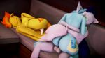  2016 3d_(artwork) absurd_res after_sex amber_eyes animal_genitalia animal_penis anthro areola balls big_breasts blue_hair breast_squish breasts cum cum_in_pussy cum_inside digital_media_(artwork) equine equine_penis erect_nipples erection fleetfoot_(mlp) friendship_is_magic green_eyes group hair hi_res horse indigosfm mammal multicolored_hair my_little_pony navel nipples penetration penis pink_hair pony purple_eyes sex sitting smile soarin_(mlp) sofa spitfire_(mlp) vaginal vaginal_penetration wonderbolts_(mlp) 