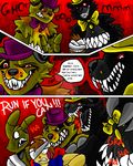  animatronic anthro bakukurara bear bow_tie comic digital_media_(artwork) five_nights_at_freddy&#039;s five_nights_at_freddy&#039;s_4 group lagomorph machine mammal nightmare_(fnaf) nightmare_balloon_boy_(fnaf) nightmare_fredbear_(fnaf) plushtrap_(fnaf) puppet rabbit robot video_games 