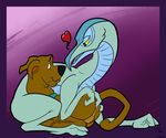  &lt;3 alien amber ambiguous_gender anal anal_fingering anthro anthro_on_feral balls bestiality canine claws collar dog duo feral fingering great_dane magnificent-arsehole male male/ambiguous mammal open_mouth scalie scooby-doo scooby-doo_(series) simple_background size_difference 