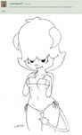  bikini breasts cartoon_network clothing female fur horn invalid_tag jamie mammal navel open_mouth seductive solo swimsuit teeth the_amazing_world_of_gumball ultama_lokshar_(artist) 