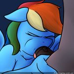 2016 anthro anthrofied blue_fur duo equine eyes_closed fellatio female friendship_is_magic fur grey_background hair male mammal multicolored_hair my_little_pony neighday oral pegasus penis rainbow_dash_(mlp) rainbow_hair sex simple_background tongue tongue_out wings 