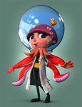  blue_eyes bowl bubble cephalopod dr._puzz female fish goldfish marine octopus pink_skin playtonic_games water yooka-laylee 
