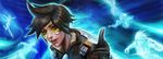  artstation_sample bangs bomber_jacket brown_hair brown_jacket cagutierrez earrings goggles harness highres image_sample jacket jewelry korean leather leather_jacket lips lipstick long_sleeves looking_at_viewer makeup open_mouth overwatch short_hair smile solo spiked_hair tracer_(overwatch) upper_body 