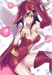  apple_magician_girl cleavage maruchi thighhighs wings witch yugioh 