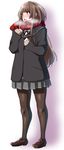  :o amagami bangs black_jacket blazer blunt_bangs blush brown_eyes brown_footwear brown_hair brown_legwear eyebrows eyebrows_visible_through_hair full_body grey_skirt hands_on_own_chest jacket kamizaki_risa loafers long_hair nose_blush open_mouth pantyhose plaid plaid_scarf pleated_skirt red_scarf scarf school_uniform shoes shouji_nigou simple_background skirt solo standing tareme very_long_hair visible_air white_background 