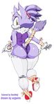  2016 anthro argento big_butt blaze_the_cat blush breasts butt cat clothing darkneji feline female forehead_gem fur hair hi_res leotard looking_at_viewer looking_back mammal open_mouth purple_fur purple_hair shy simple_background small_breasts solo sonic_(series) thick_thighs video_games wide_hips yellow_eyes 
