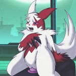  anthro blush claws cum cum_drip dildo dripping female invalid_tag mammal masturbation minila nintendo nipples nude one_eye_closed open_mouth orgasm penetration pok&eacute;mon pussy sex_toy solo tongue vaginal vaginal_penetration video_games wink zangoose 