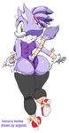  2016 anthro argento big_butt blaze_the_cat blush breasts butt cat clothing darkneji feline female forehead_gem fur hair hi_res leotard looking_at_viewer looking_back mammal open_mouth purple_fur purple_hair shy simple_background small_breasts solo sonic_(series) thick_thighs video_games wide_hips yellow_eyes 