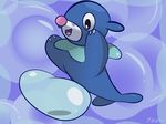  bubble hi_res mammal marine nintendo pawn pinniped pok&eacute;mon popplio sea_lion seal simple_background solo video_games 