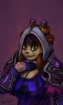  2016 anthro armor bear big_breasts breasts cleavage clothed clothing humanoid mammal panda pandaren simple_background video_games warcraft 