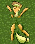  2016 applejack_(mlp) blonde_hair equine female friendship_is_magic hair hat horse lying mammal my_little_pony pony sale solo underpable 