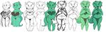  allyofjustice beady_eyes breasts cleavage clothed clothing colored crown female green_scales hands_on_hips horn kobold kobold_princess loincloth open_mouth princess royalty scales scalie sketch smile solo towergirls unyin 