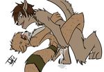  anthro blush cartoon_network chad cum cum_inside cum_pool excesive_cum fur male male/male mammal marsupial opossum raccoon regular_show rigby_(regular_show) ryutzke_douga_(artist) simple_background 