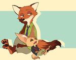  canine disney duo fennec finnick fox male mammal nick_wilde zootopia カトリ_(artist) 