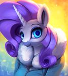  2016 anthro blue_eyes clothing equine female friendship_is_magic fur hair horn horse jacket long_hair looking_at_viewer mammal my_little_pony pony purple_hair rarity_(mlp) rodrigues404 smile solo teeth unicorn white_fur 