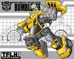  1girl android autobot bumblebee car ground_vehicle insignia kamizono_(spookyhouse) little_helper_(tflh) machinery mecha motor_vehicle no_humans open_mouth original transformers 