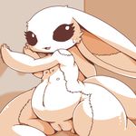  anthro crepix lagomorph mammal multi_nipple nipples plump_labia pussy rabbit slightly_chubby solo 