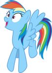  2016 blue_feathers cutie_mark equine excited feathered_wings feathers female feral friendship_is_magic fur hair horse luckreza8_(artist) mammal multicolored_hair my_little_pony pegasus pony rainbow_dash_(mlp) rainbow_hair solo wings 