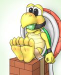 adorkable anthro bdsm blush bondage bound cute feet gag gagged handcuffs invalid_tag koopa_troopa nervous nintendo paws reptile scalie shackles sodiepawp soles supermariobros toes turtle video_games 
