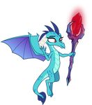  2016 90sigma absurd_res alpha_channel blue_scales dragon female feral friendship_is_magic hi_res horn membranous_wings my_little_pony princess_ember_(mlp) red_eyes scales scalie scepter simple_background smile solo spade_tail spread_wings transparent_background wings 