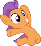  2016 90sigma absurd_res alpha_channel earth_pony equine feral friendship_is_magic fur hair hi_res horse male mammal my_little_pony orange_fur pony pose purple_eyes purple_hair simple_background smile solo tender_taps_(mlp) transparent_background 